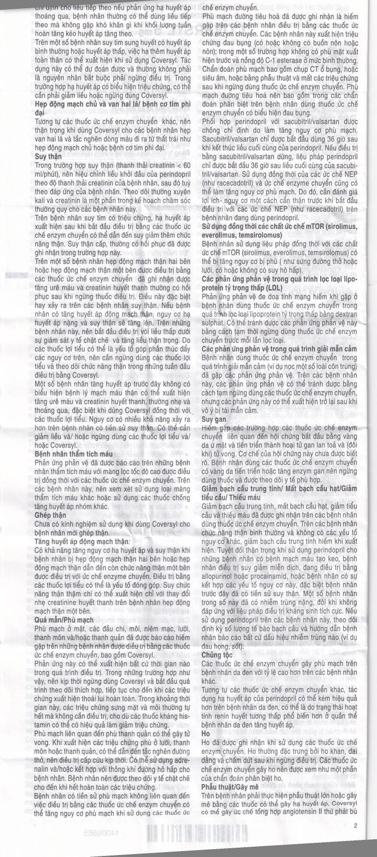 Thuốc Coversyl 5mg Servier điều trị tăng huyết áp (30 viên)