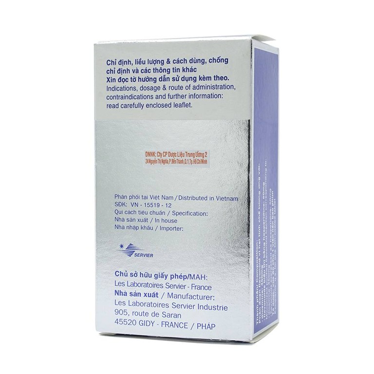 Thuốc Daflon 500mg Servier điều trị các triệu chứng liên quan đến suy giảm tĩnh mạch bạch huyết và trĩ cấp (60 viên)