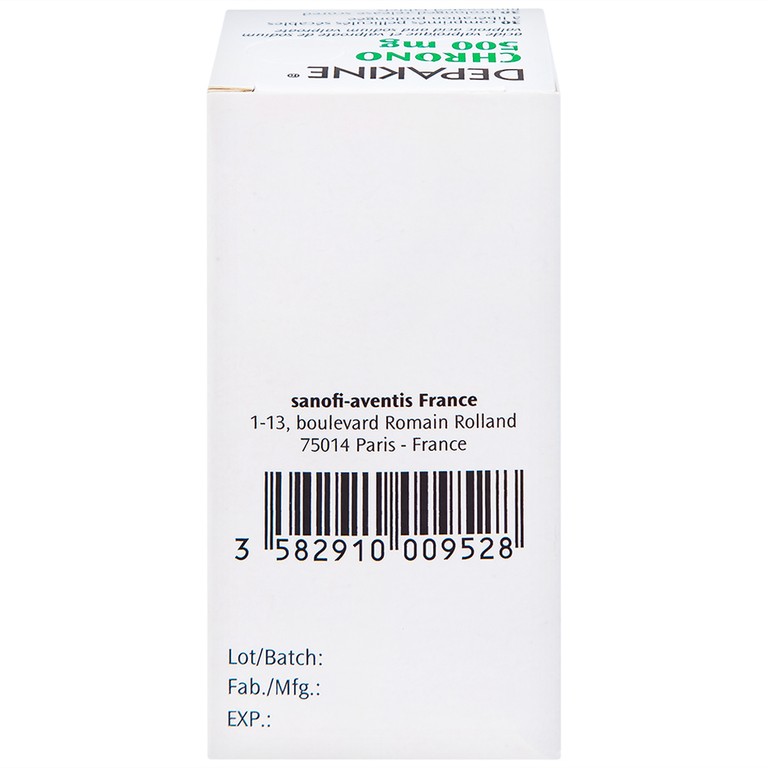 Thuốc Depakine Chrono 500mg Sanofi điều trị động kinh (30 viên)