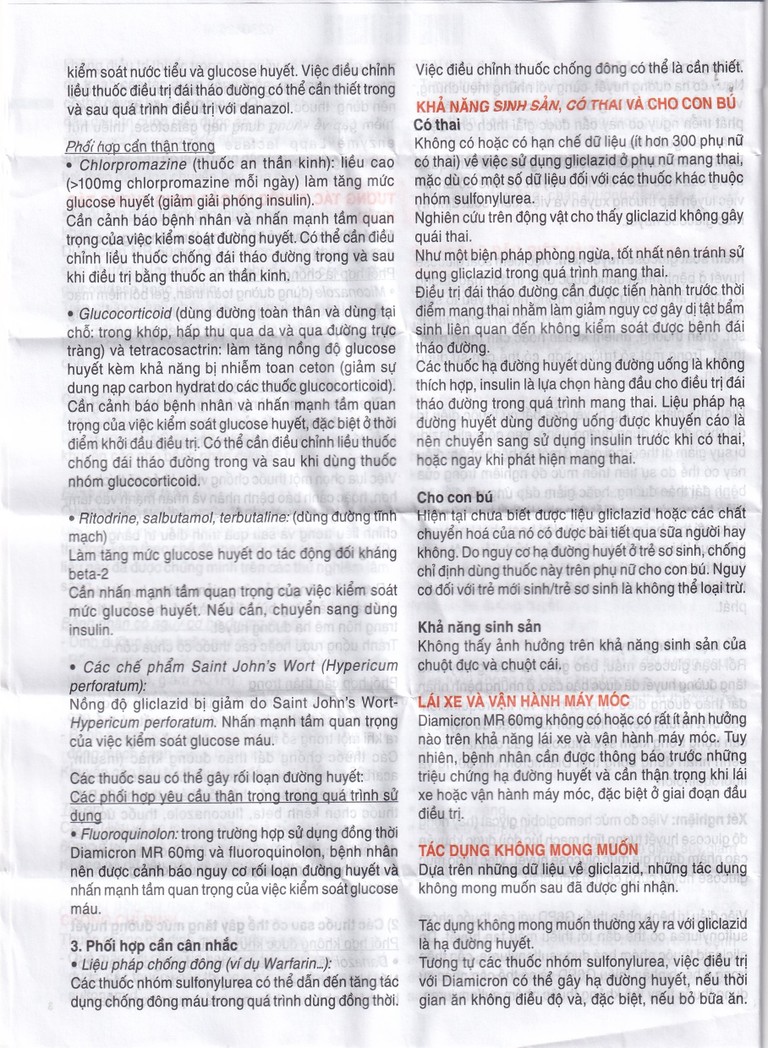 Thuốc Diamicron MR 60mg Servier điều trị tiểu đường típ 2 (2 vỉ x 15 viên)