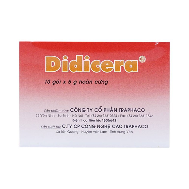 Thuốc Didicera trừ phong thấp, bổ khí huyết, bổ can thận (10 gói x 5g)