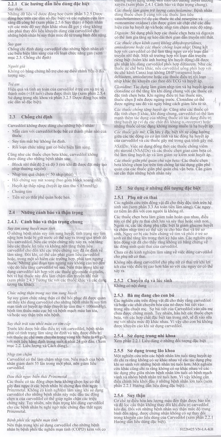 Thuốc Dilatrend 6.25mg Roche điều trị tăng huyết áp, bệnh mạch vành, suy tim mạn (3 vỉ x 10 viên)