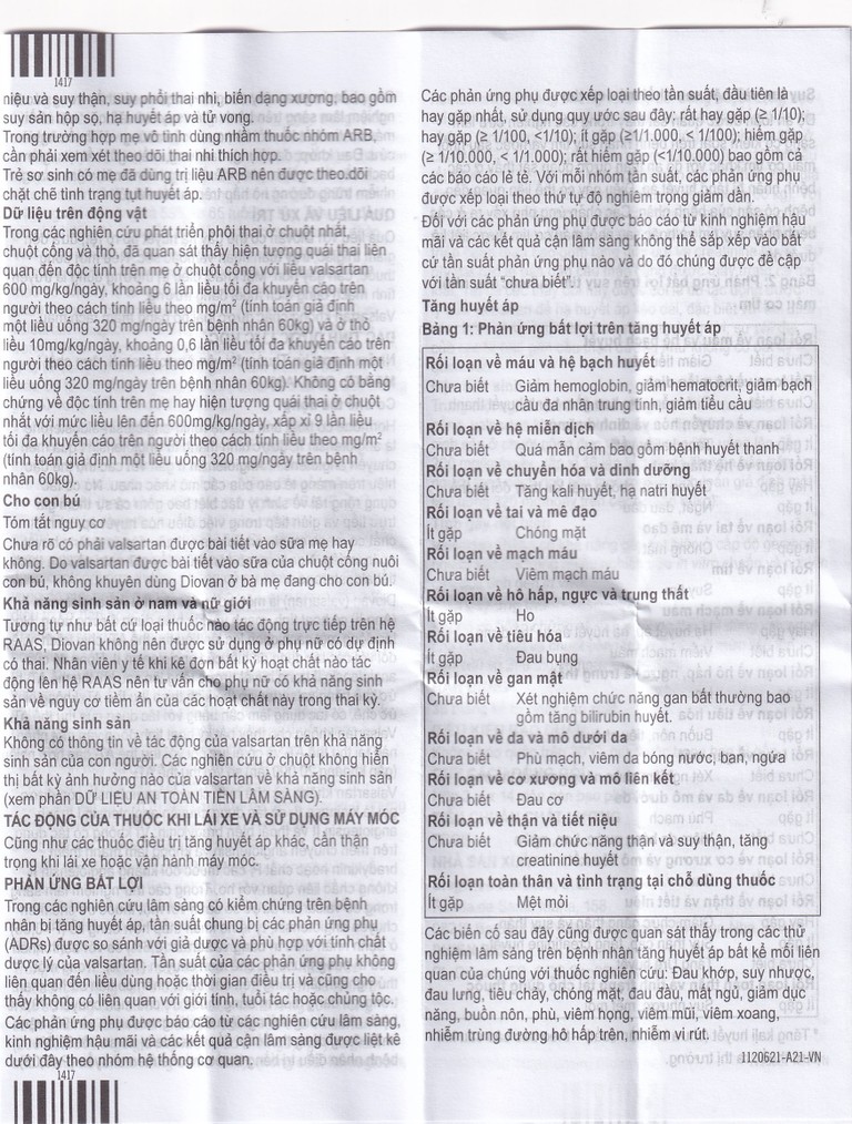 Thuốc Diovan 80 Novartis điều trị bệnh tăng huyết áp, suy tim (2 vỉ x 14 viên)