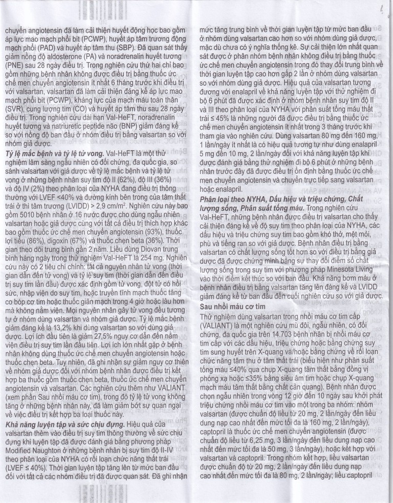 Thuốc Diovan 80 Novartis điều trị bệnh tăng huyết áp, suy tim (2 vỉ x 14 viên)