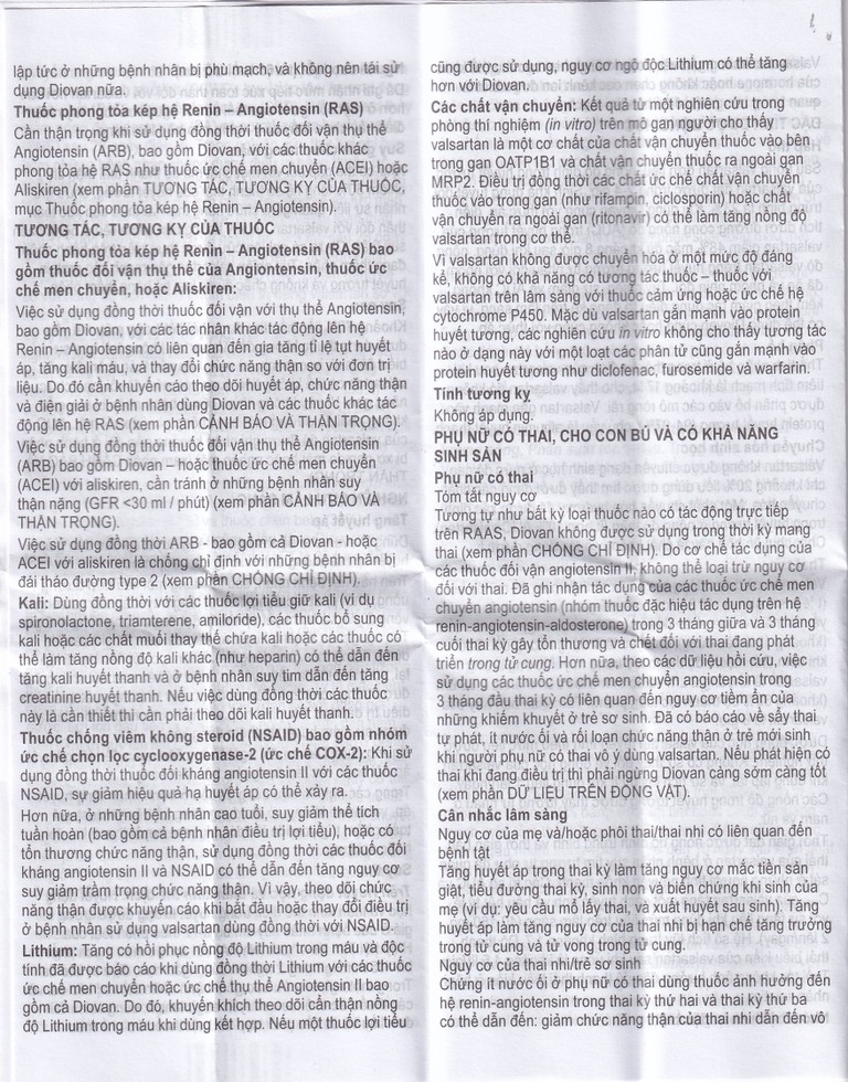 Thuốc Diovan 80 Novartis điều trị bệnh tăng huyết áp, suy tim (2 vỉ x 14 viên)