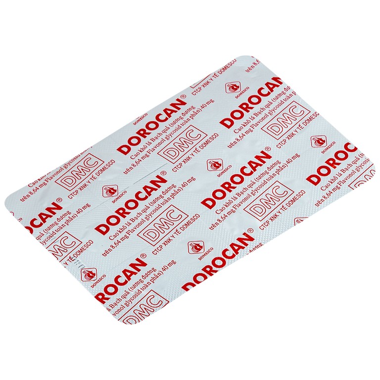 Thuốc Dorocan 40mg Domesco điều trị rối loạn chú ý và trí nhớ (2 vỉ x 15 viên)