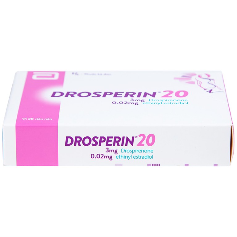 Thuốc tránh thai hằng ngày Drosperin 20 Abbott (1 vỉ x 28 viên)