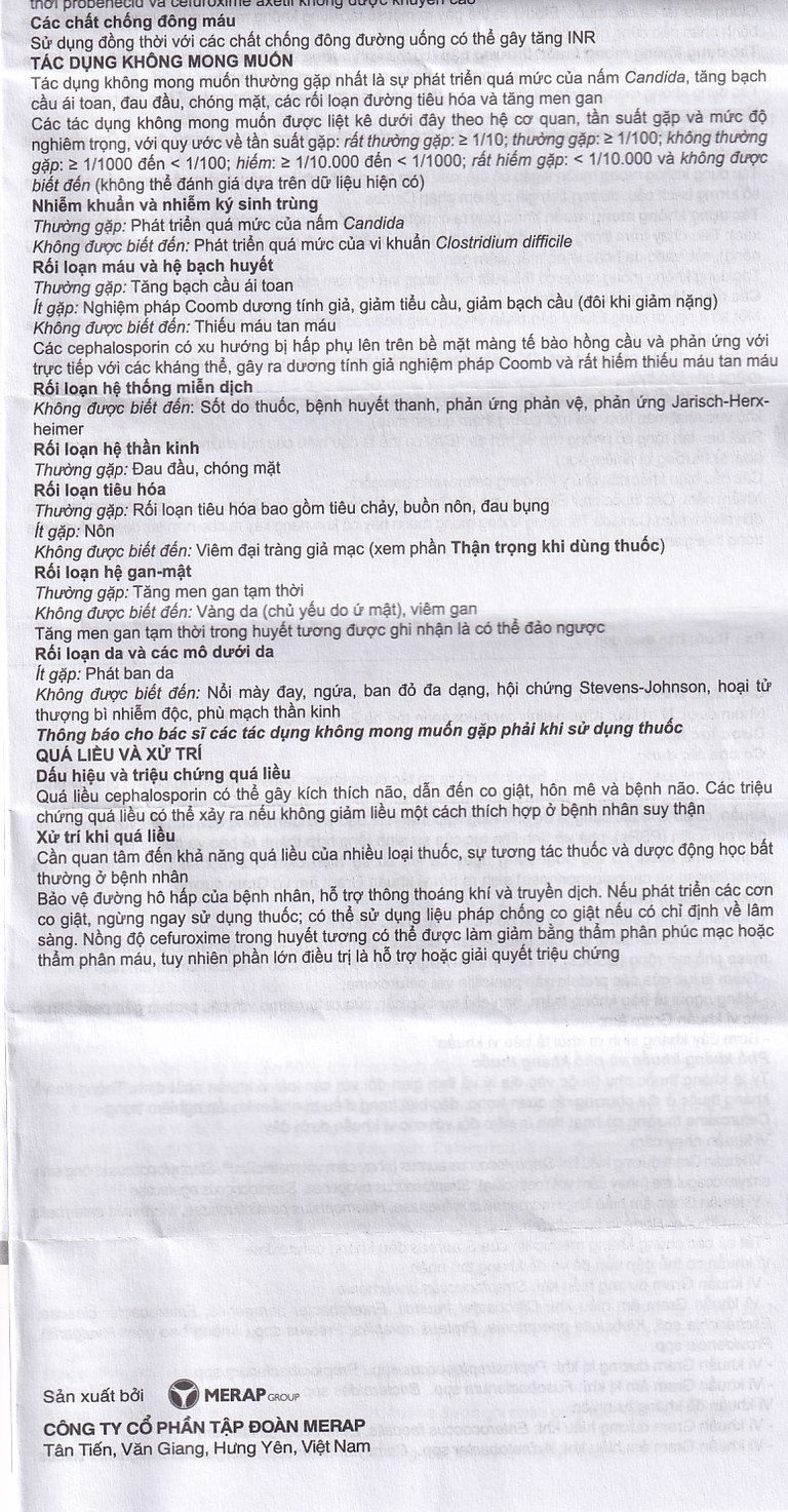 Thuốc Efodyl 500mg điều trị nhiễm khuẩn đường (2 vỉ x 10 viên)