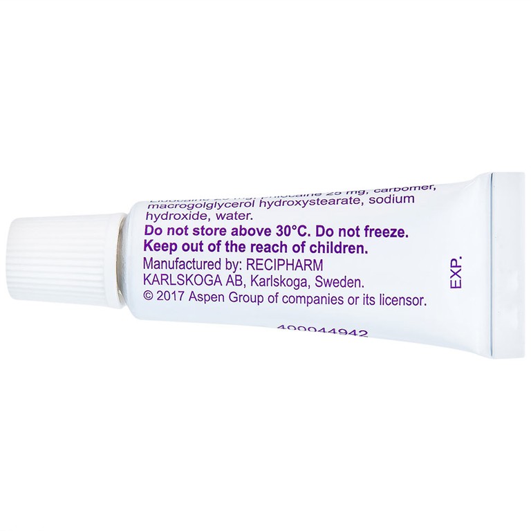 Thuốc Emla 5% Aspen gây tê bề mặt da (5 tuýp x 5g)