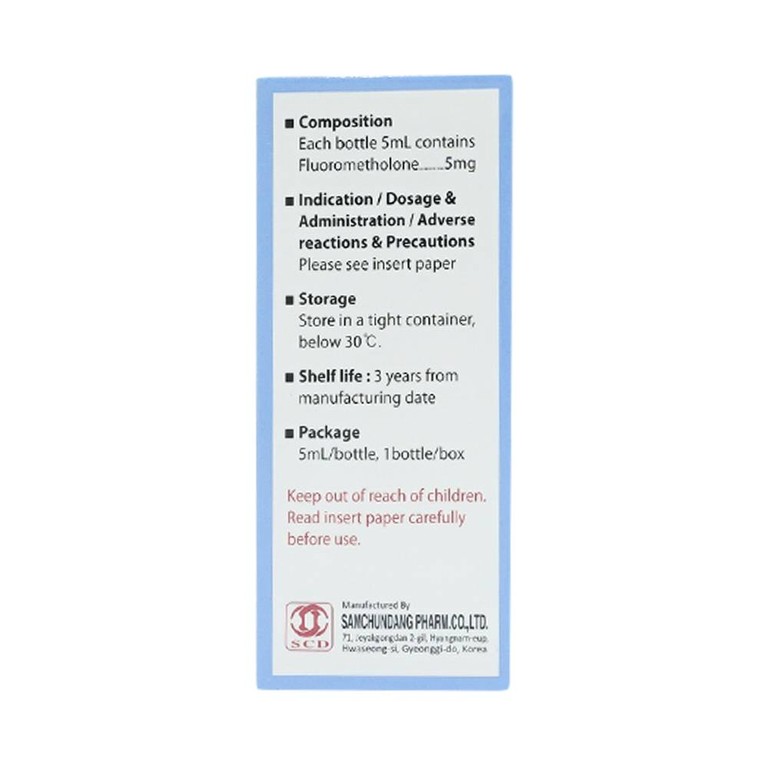 Thuốc tra mắt Eporon điều trị viêm mí mắt, viêm kết mạc (5ml)