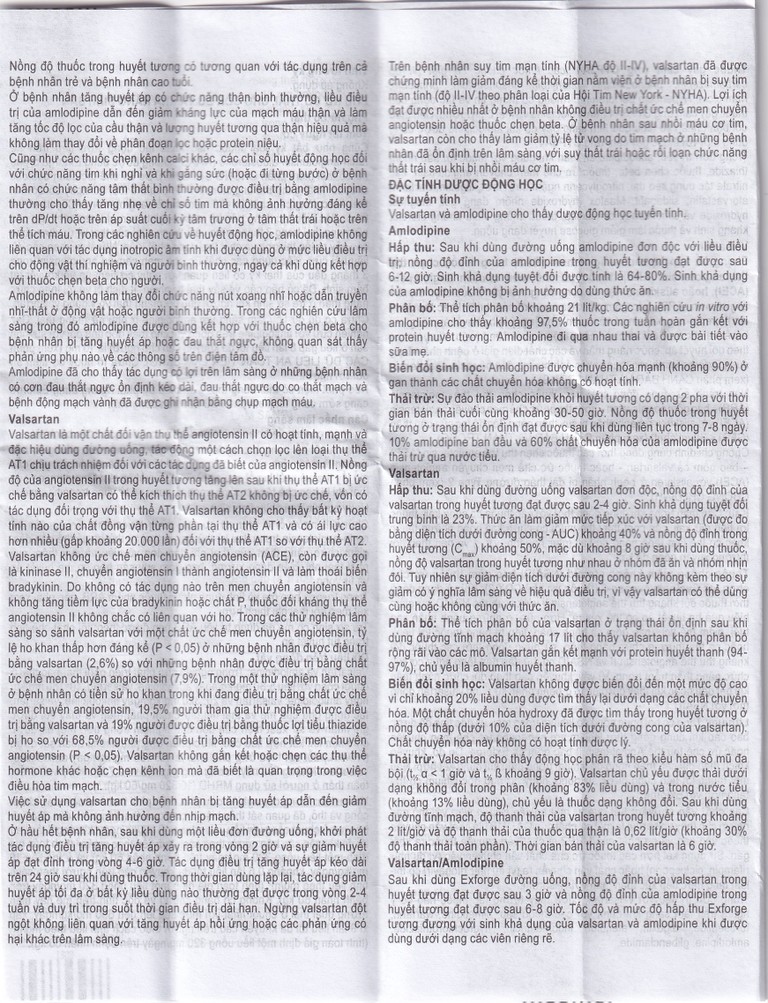 Thuốc Exforge 5mg/80mg Novartis điều trị tăng huyết áp vô căn (2 vỉ x 14 viên)