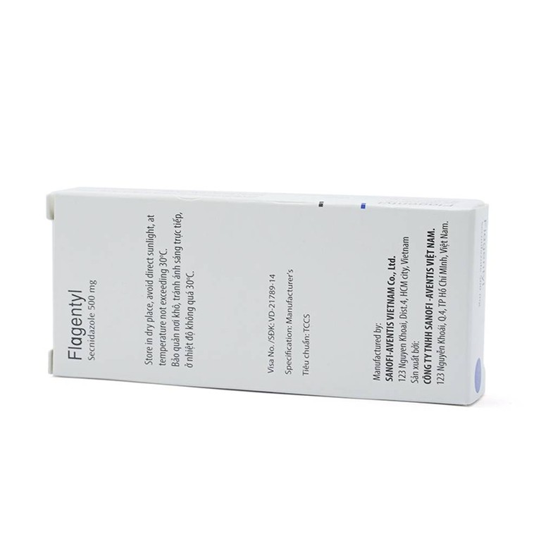 Thuốc Flagentyl Sanofi điều trị viêm niệu đạo, viêm âm đạo (1 vỉ x 4 viên)
