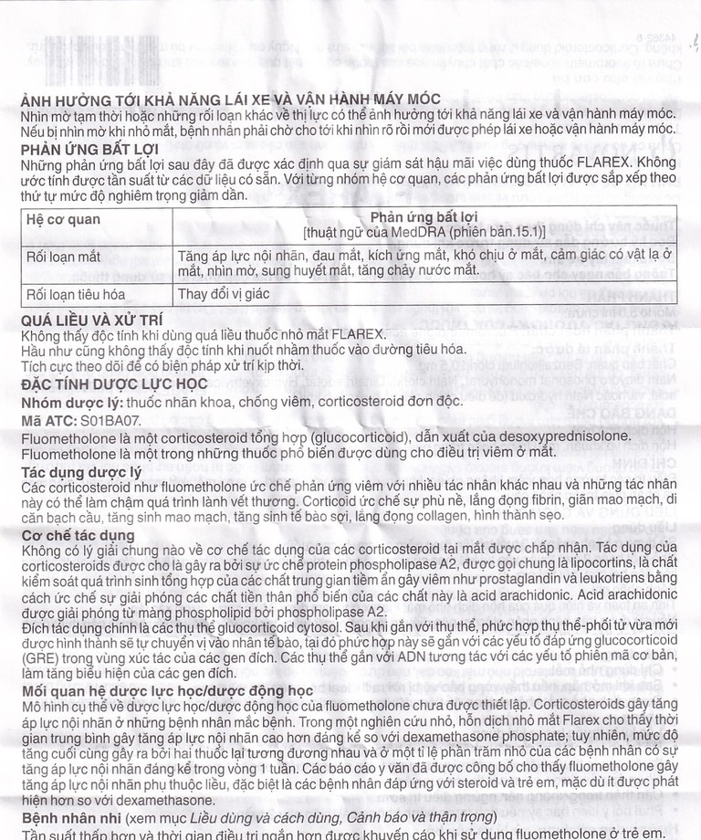 Thuốc nhỏ mắt Flarex Alcon điều trị viêm không nhiễm khuẩn (5ml)