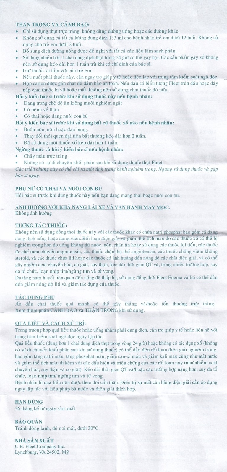 Dung dịch thụt trực tràng Fleet Enema giảm chứng táo bón không thường xuyên (133ml)