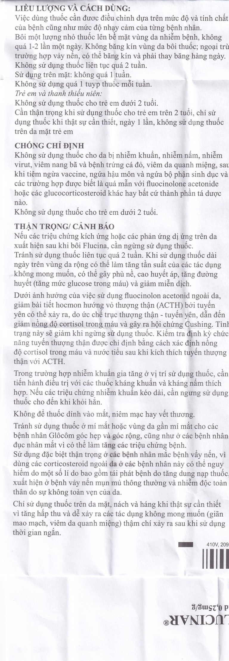 Thuốc mỡ Flucinar Jelfa điều trị viêm da (15g)