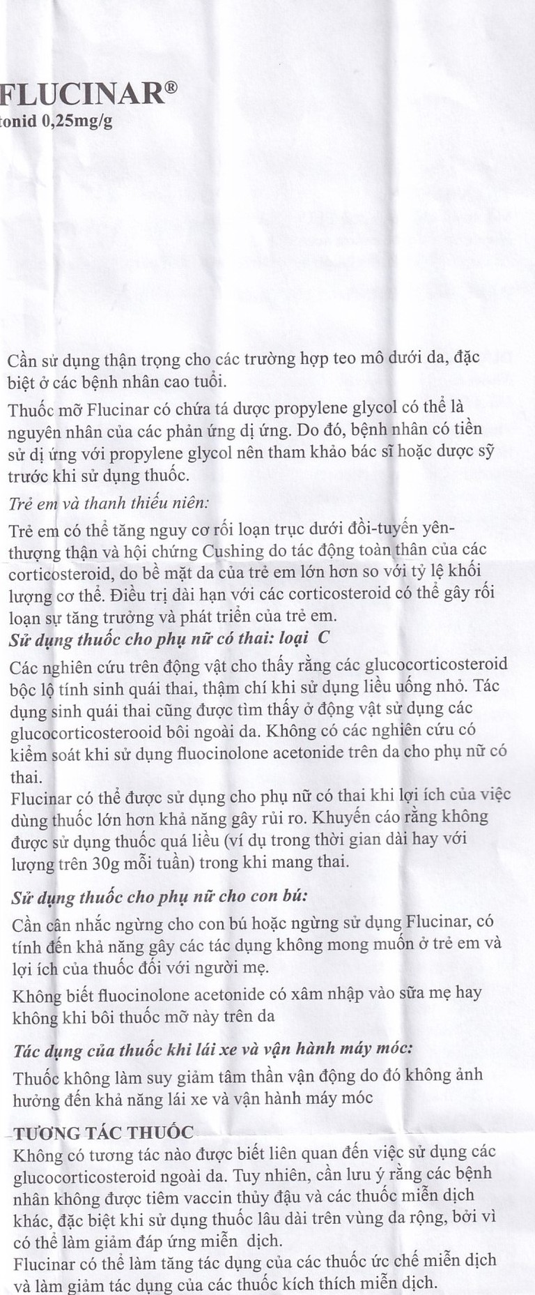 Thuốc mỡ Flucinar Jelfa điều trị viêm da (15g)