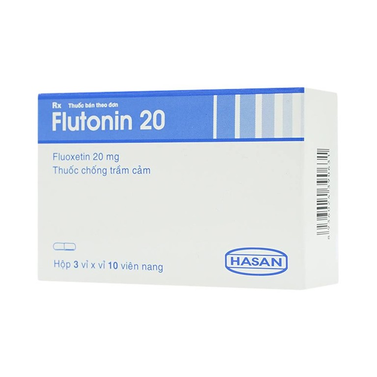 Thuốc Flutonin 20 Hasan điều trị bệnh trầm cảm (3 vỉ x 10 viên)
