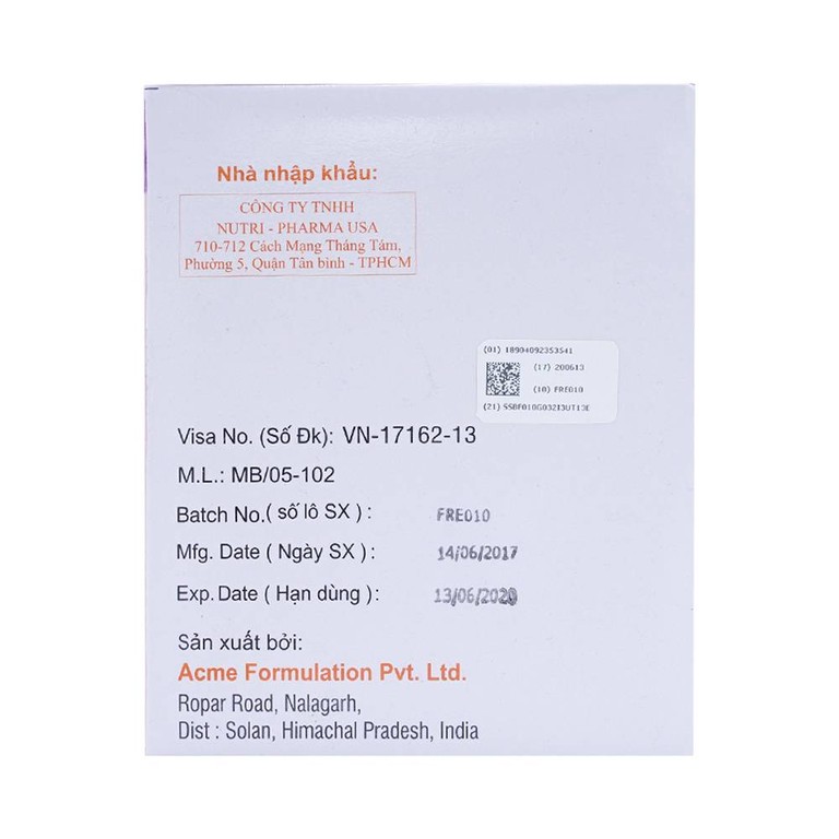 Thuốc Freshvox ACME điều trị viêm dạ dày cấp và mạn tính (7 vỉ x 6 viên)