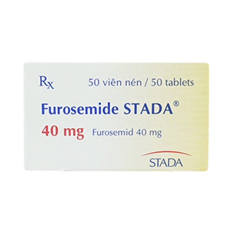 Thuốc Furosemide Stada 40mg điều trị phù, tăng huyết áp (5 vỉ x 10 viên)