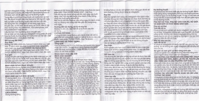 Thuốc Galvus 50mg Novartis hỗ trợ điều trị đái tháo đường típ 2 (2 vỉ x 14 viên)