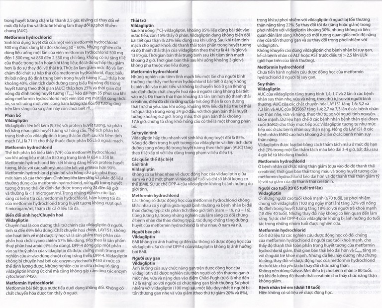 Thuốc Galvus Met 50mg/850mg Novartis hỗ trợ điều trị đái tháo đường típ 2 (6 vỉ x 10 viên)