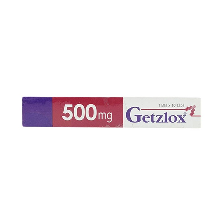 Thuốc Getzlox 500mg Getz điều trị nhiễm khuẩn (1 vỉ x 10 viên)