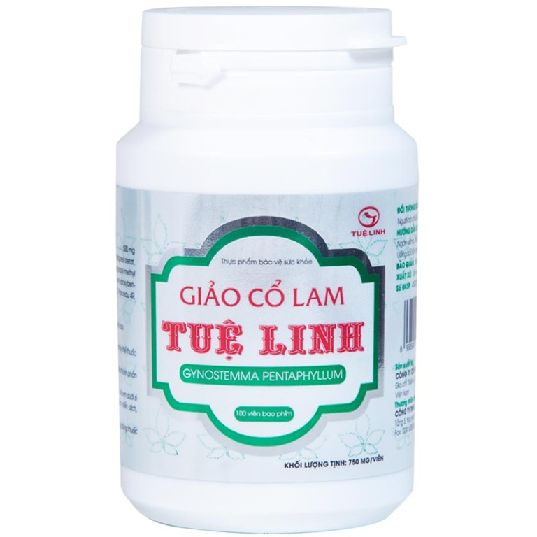 Viên uống Giảo Cổ Lam Tuệ Linh hỗ trợ chuyển hóa đường, giảm nguy cơ đường huyết cao (100 viên)