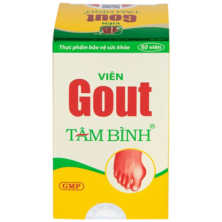 Viên Gout Tâm Bình hỗ trợ giảm triệu chứng đau do gút (60 viên)
