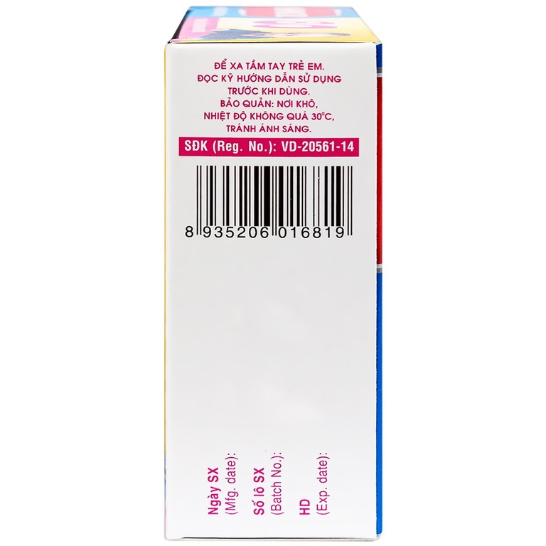 Bột Hapacol 80 DHG giảm đau, hạ sốt (24 gói)