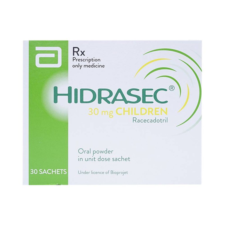 Thuốc bột Hidrasec 30mg điều trị tiêu chảy cấp ở trẻ em (30 gói)