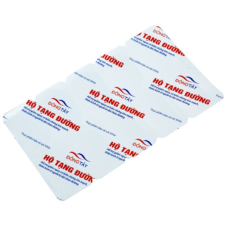 Viên uống Hộ Tạng Đường Hồng Bàng hỗ trợ hạ đường huyết, giảm cholesterol máu (3 vỉ x 10 viên)