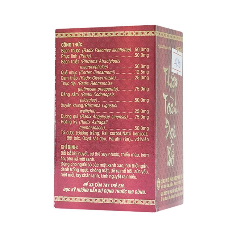 Thuốc Thập Toàn Đại Bổ OPC bồi bổ khí huyết, trị suy nhược cơ thể (240 viên)