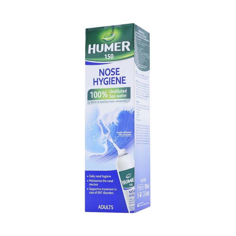 Dung dịch xịt mũi Humer 150 Nose Hygiene Urgo dùng để vệ sinh khoang mũi