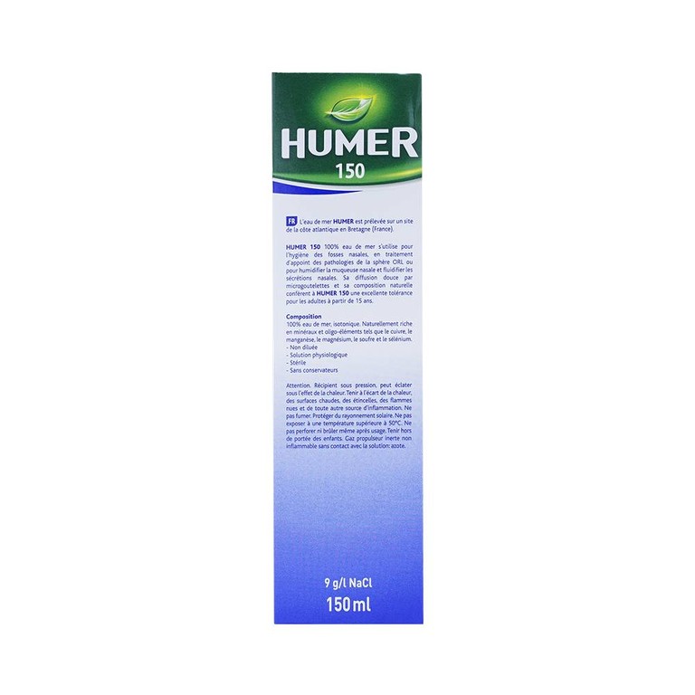 Dung dịch xịt mũi Humer 150 Nose Hygiene Urgo dùng để vệ sinh khoang mũi