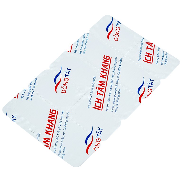 Viên uống Ích Tâm Khang Hồng Bàng hỗ trợ giảm triệu chứng khó thở, phù do suy tim (3 vỉ x 10 viên)