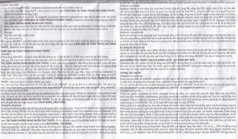 Viên nén Janumet 50mg/850mg MSD điều trị đái tháo đường típ 2 (4 vỉ x 7 viên)