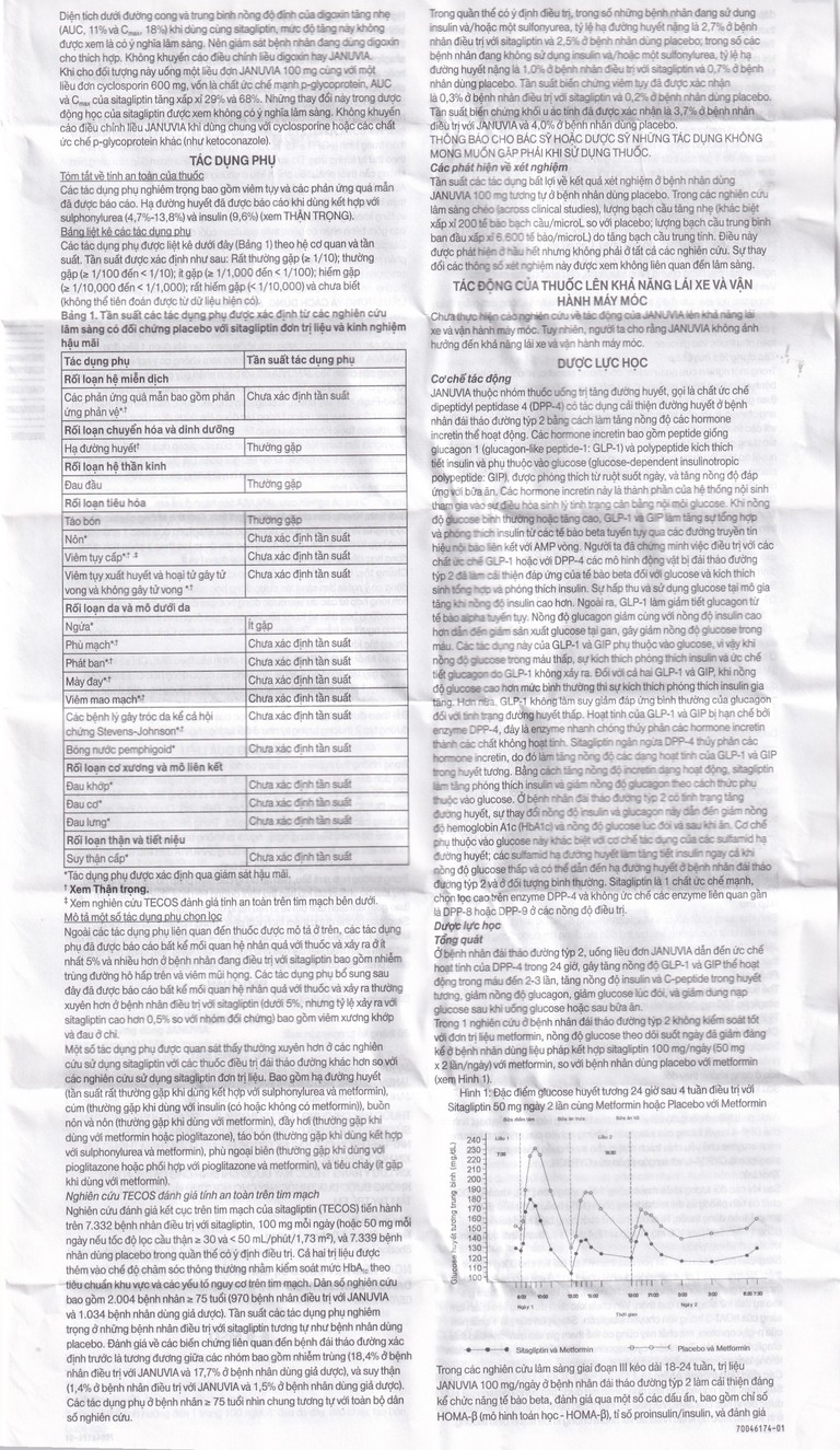 Viên nén Januvia 50mg MSD cải thiện kiểm soát đường huyết típ 2 (2 vỉ x 14 viên)
