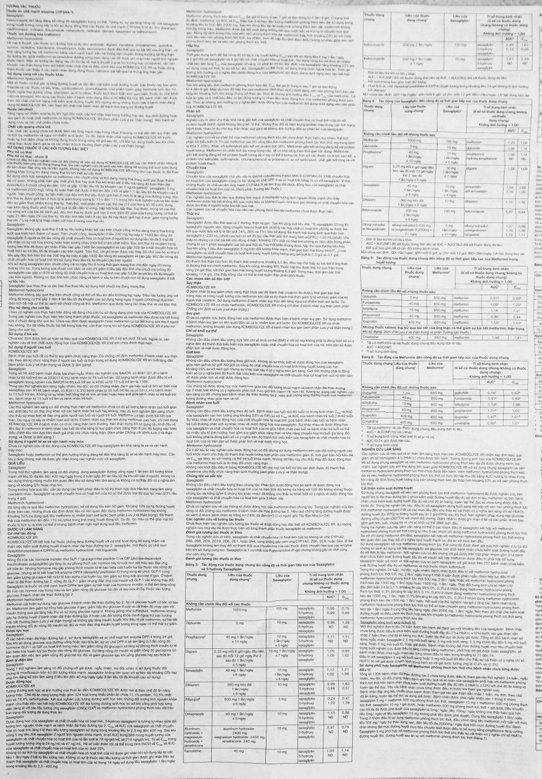 Viên nén Komboglyze XR 5mg/1000mg AstraZeneca hỗ trợ kiểm soát đường huyết (4 vỉ x 7 viên)