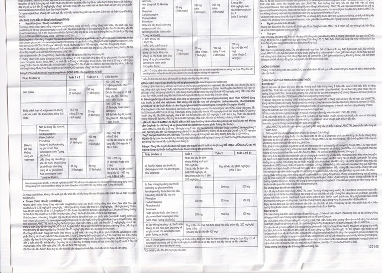 Viên nén Lamictal 25mg GSK điều trị động kinh và phòng ngừa bệnh rối loạn lưỡng cực (3 vỉ x 10 viên)
