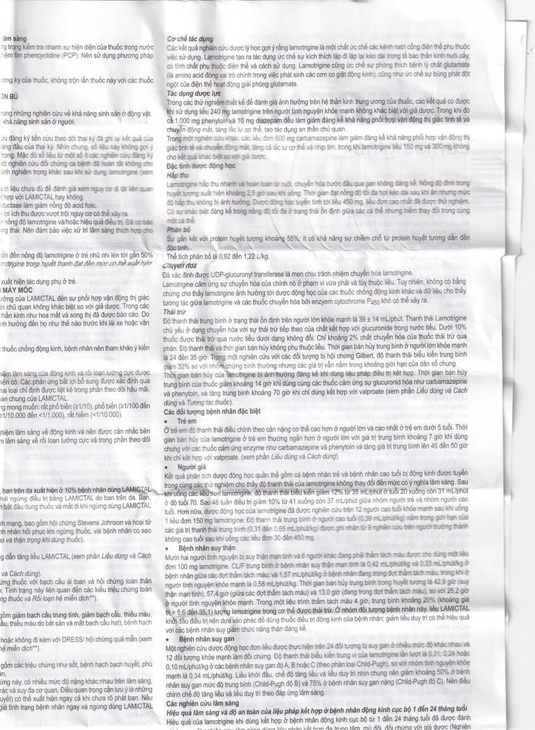 Viên nén Lamictal 50mg GSK điều trị động kinh và phòng ngừa bệnh rối loạn lưỡng cực (3 vỉ x 10 viên)
