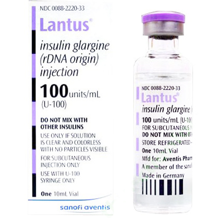 Dung dịch tiêm Lantus 100units/ml Sanofi điều trị đái tháo đường (10ml)