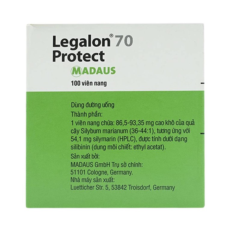 Viên nang Legalon 70 Madaus điều trị bệnh gan, nhiễm độc gan (10 vỉ x 10 viên)