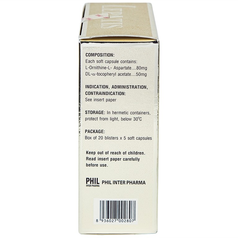 Viên nang mềm Lepatis Phil Inter hỗ trợ điều trị rối loạn chức năng gan (20 vỉ x 5 viên)