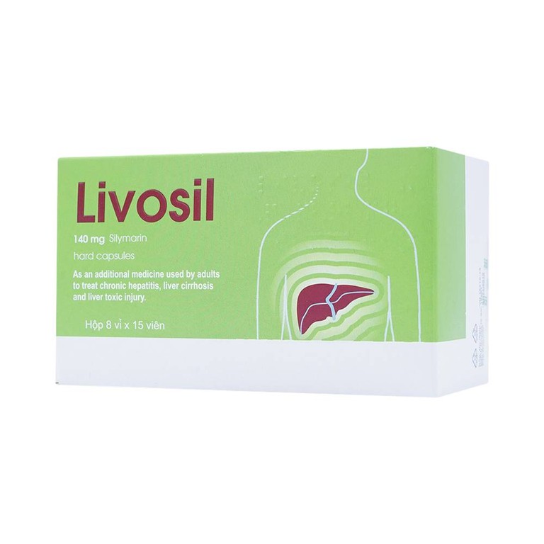 Viên nang cứng Livosil 140mg aconitum hỗ trợ điều trị viêm gan mạn tính, xơ gan (8 vỉ x 15 viên)