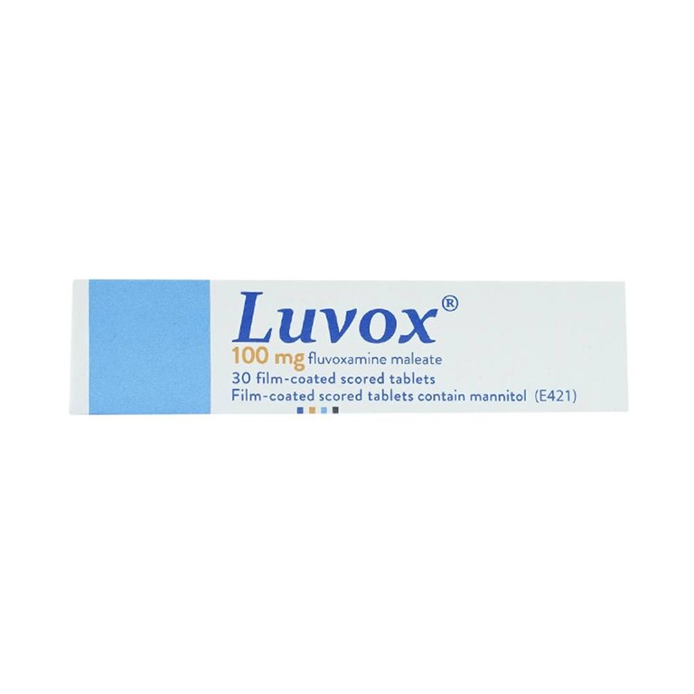 Viên nén Luvox 100mg Abbott điều trị trầm cảm, rối loạn trầm cảm (2 vỉ x 15 viên)