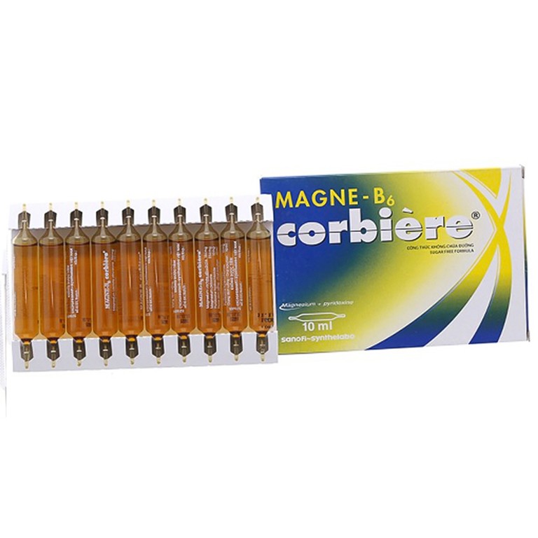 Dung dịch uống Magne B6 Corbière Sanofi điều trị thiếu hụt magnesi (10 ống x 10ml)