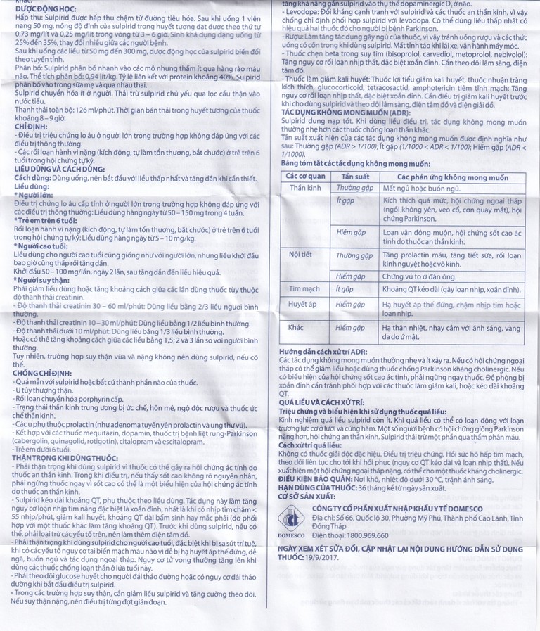 Viên nang cứng Maxdotyl 50mg Domesco điều trị chứng lo âu ở người lớn (2 vỉ x 15 viên)