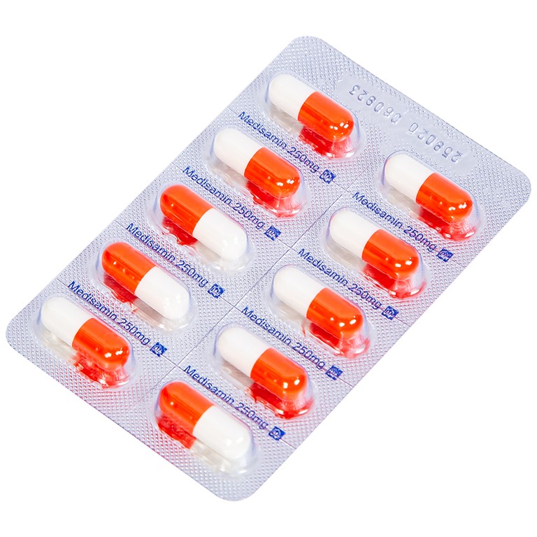Thuốc Medisamin 250mg Mediplantex điều trị tình trạng chảy máu (10 vỉ x 10 viên) 