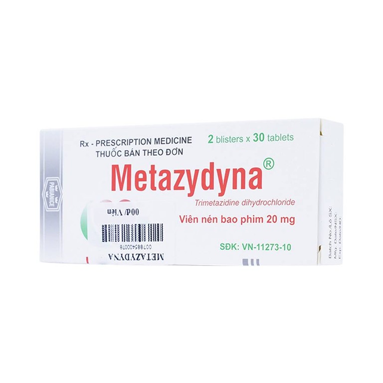 Thuốc Metazydyna 20mg Polpharma điều trị đau thắt ngực (2 vỉ x 30 viên)
