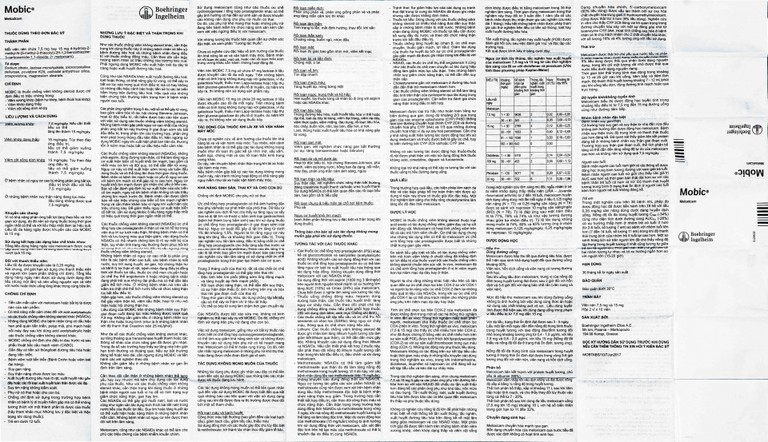 Thuốc Mobic 15mg Boehringer điều trị viêm xương khớp (2 vỉ x 10 viên)